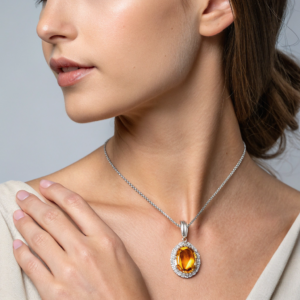 Sunset Citrine Pendant